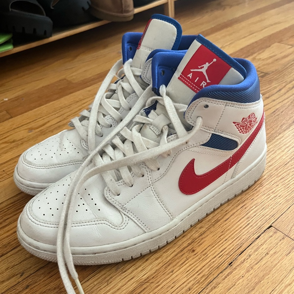 Nike Jordan 1 Mid USA White Red Royal
